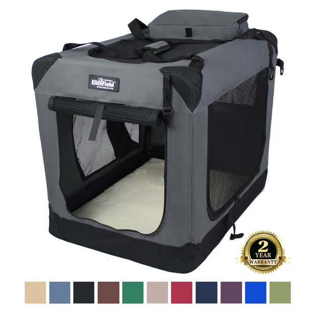 EliteField 3-Door Folding Soft Dog Crate