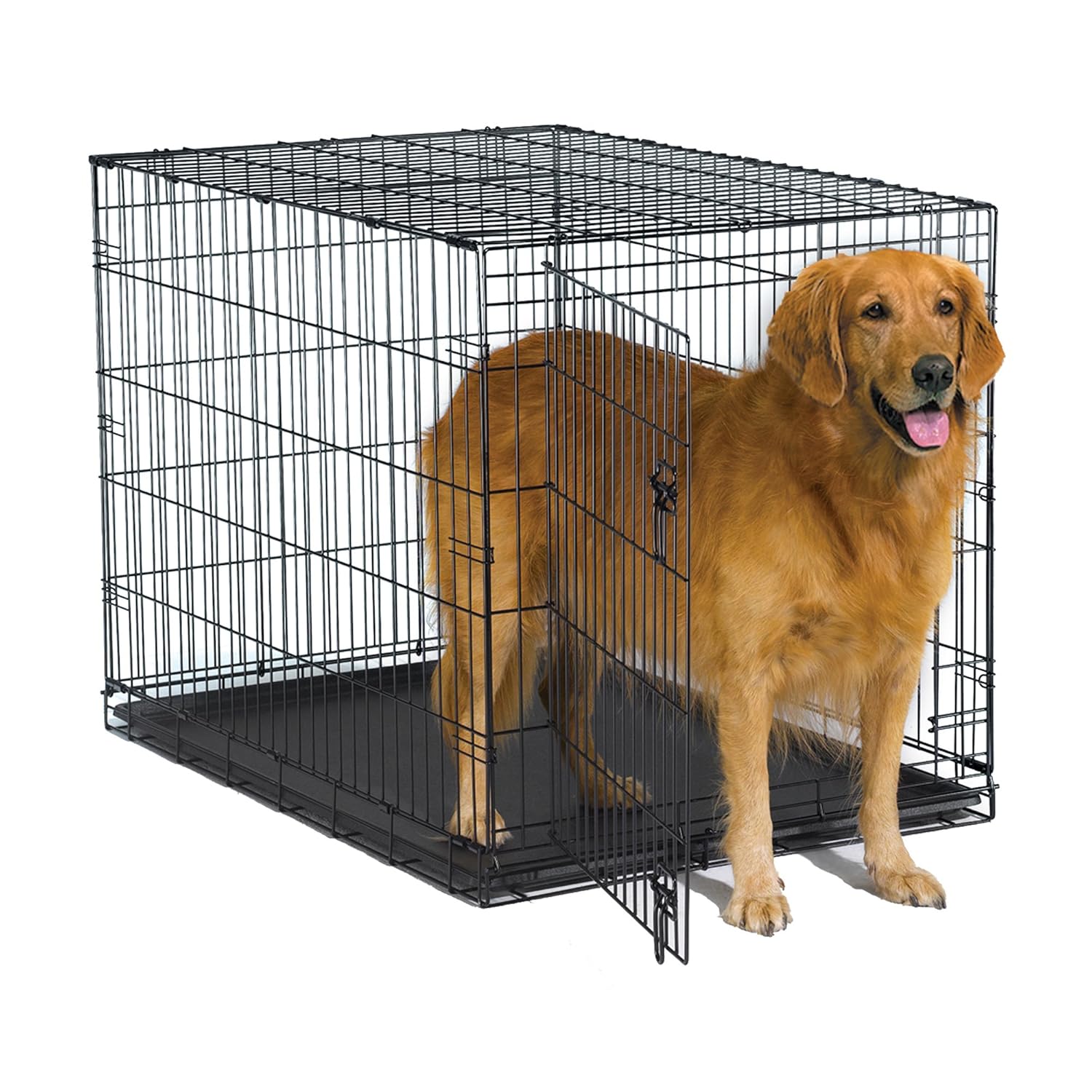 New World Folding Metal Dog Crate