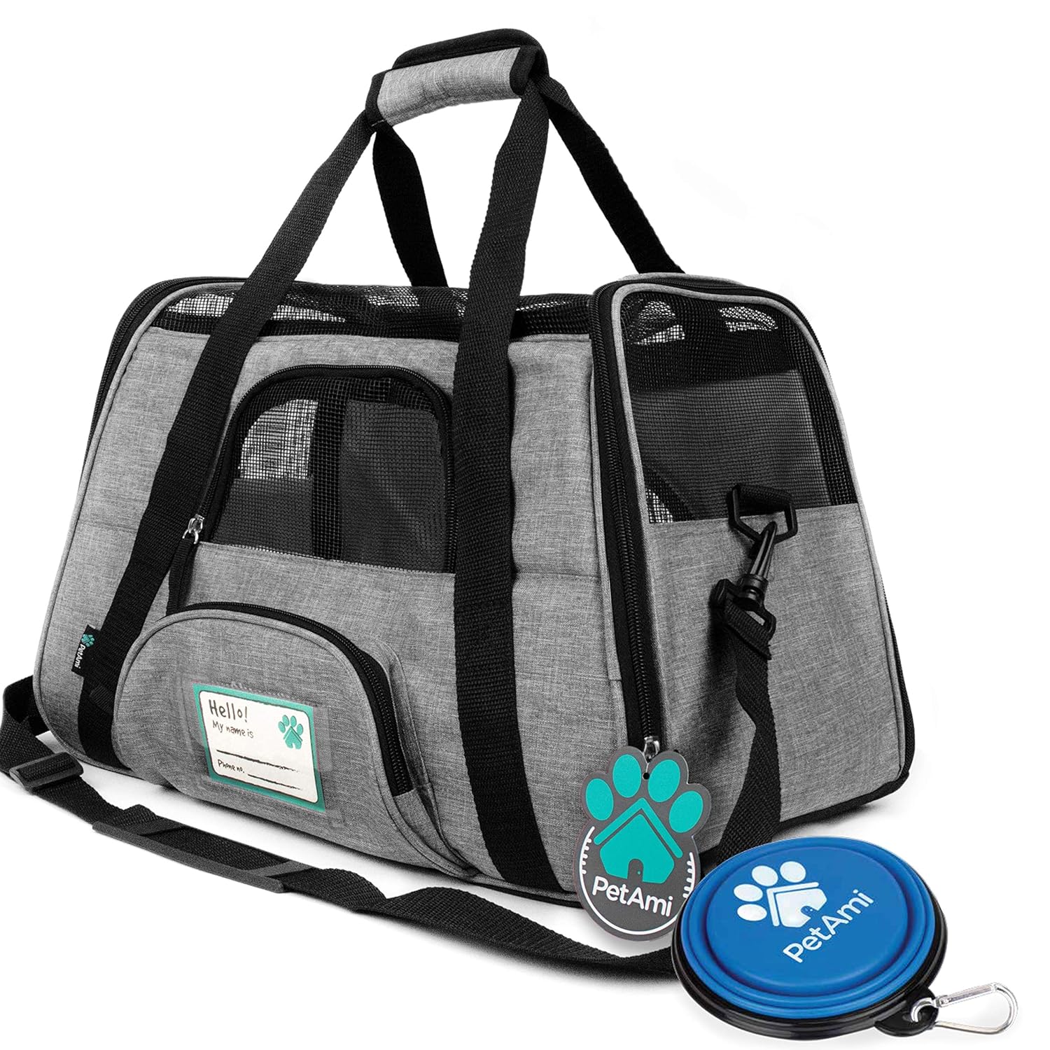 PetAmi Premium Airline Approved Soft-Sided Pet Travel Carrier